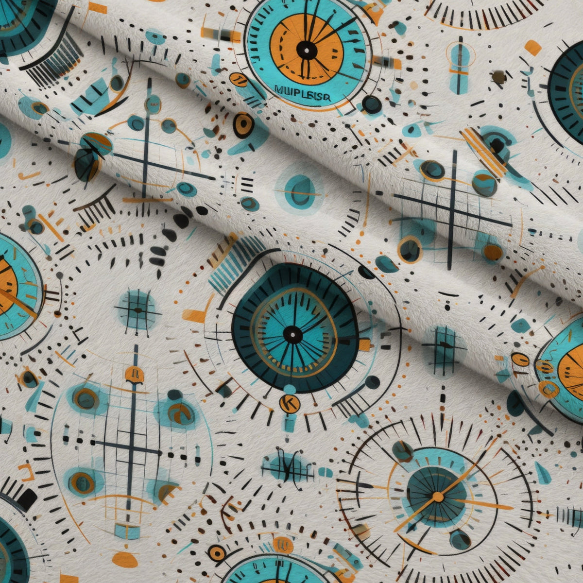 Gilded Gears Pattern 12 Minky Fabric
