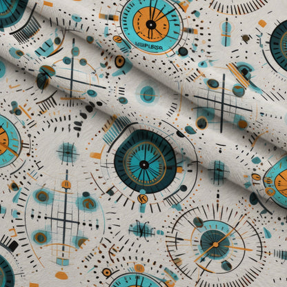 Gilded Gears Pattern 12 Minky Fabric