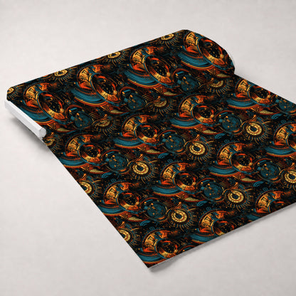 Gilded Gears Pattern 13 Minky Fabric