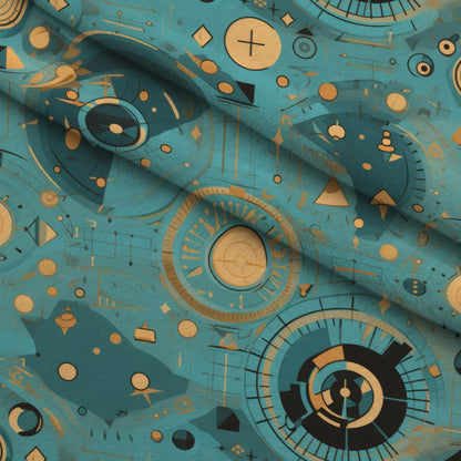Gilded Gears Pattern 18 Minky Fabric