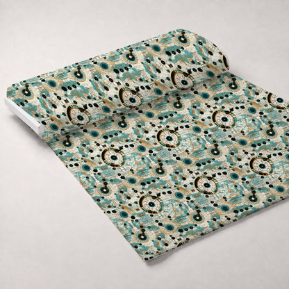 Gilded Gears Pattern 20 Minky Fabric