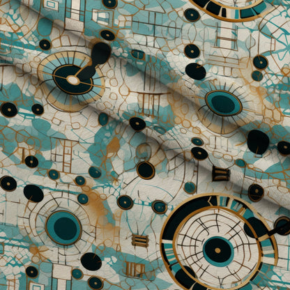 Gilded Gears Pattern 20 Minky Fabric