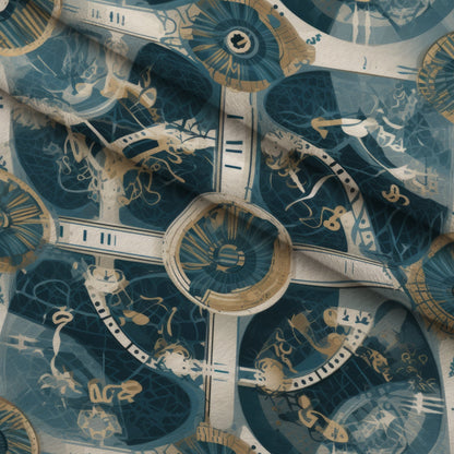 Gilded Gears Pattern 21 Minky Fabric