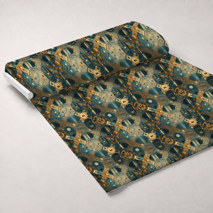 Gilded Gears Pattern 23 Minky Fabric