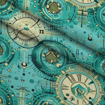 Gilded Gears Pattern 24 Minky Fabric