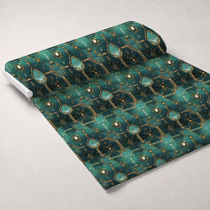 Gilded Gears Pattern 3 Minky Fabric