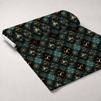 Gilded Gears Pattern 5 Minky Fabric