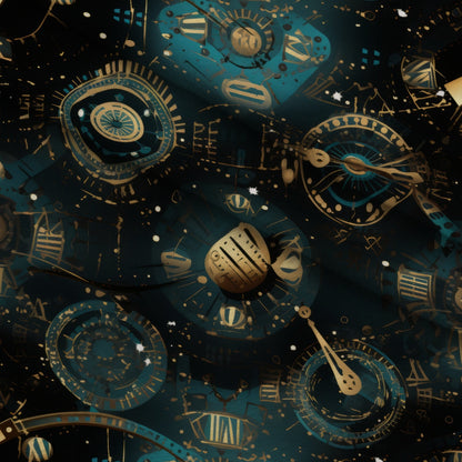 Gilded Gears Pattern 5 Minky Fabric