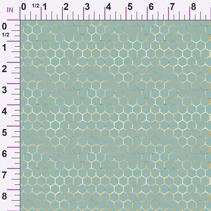 Gilded Hive Pattern 1 Minky Fabric