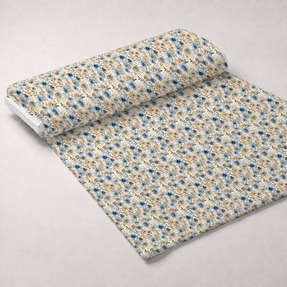 Gilded Indigo Pattern 1 Minky Fabric