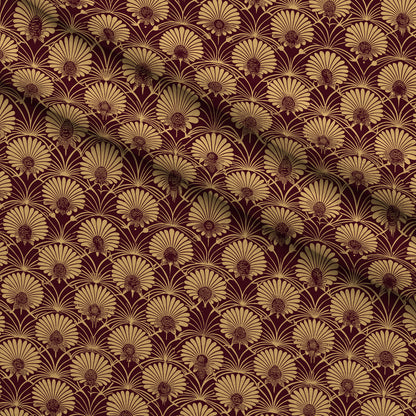 Gilded Jade Blooms Pattern 13 Minky Fabric