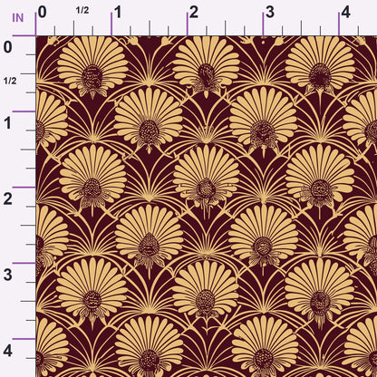 Gilded Jade Blooms Pattern 13 Minky Fabric