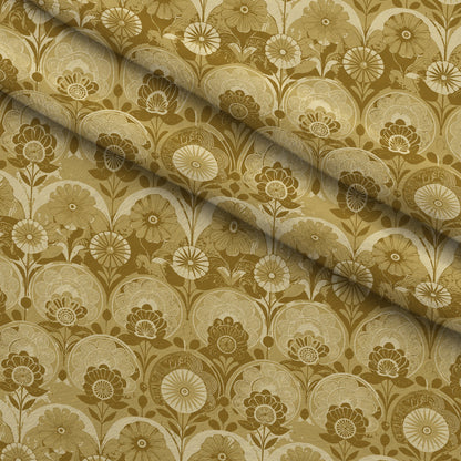 Gilded Jade Blooms Pattern 25 Minky Fabric