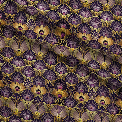 Gilded Jade Blooms Pattern 30 Minky Fabric