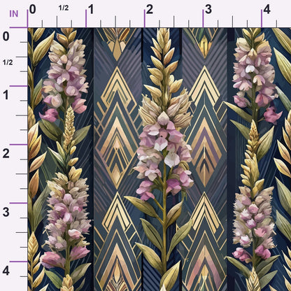 Gilded Jade Blooms Pattern 33 Minky Fabric