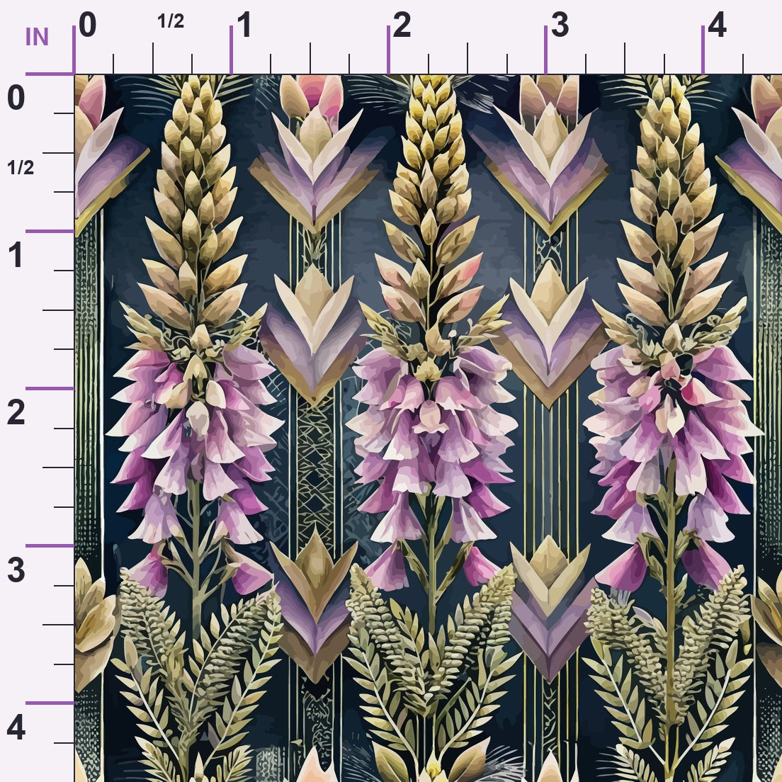 Gilded Jade Blooms Pattern 34 Minky Fabric