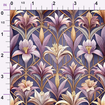 Gilded Jade Blooms Pattern 36 Minky Fabric