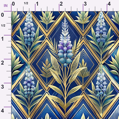 Gilded Jade Blooms Pattern 45 Minky Fabric