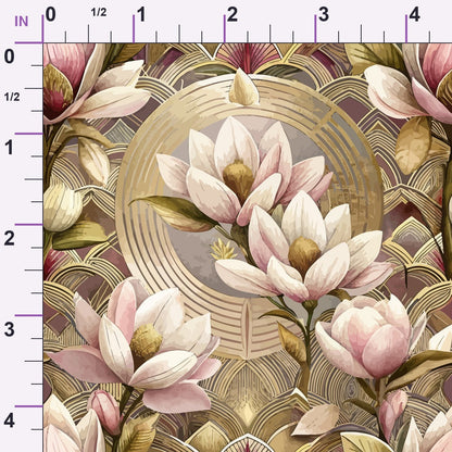 Gilded Jade Blooms Pattern 46 Minky Fabric