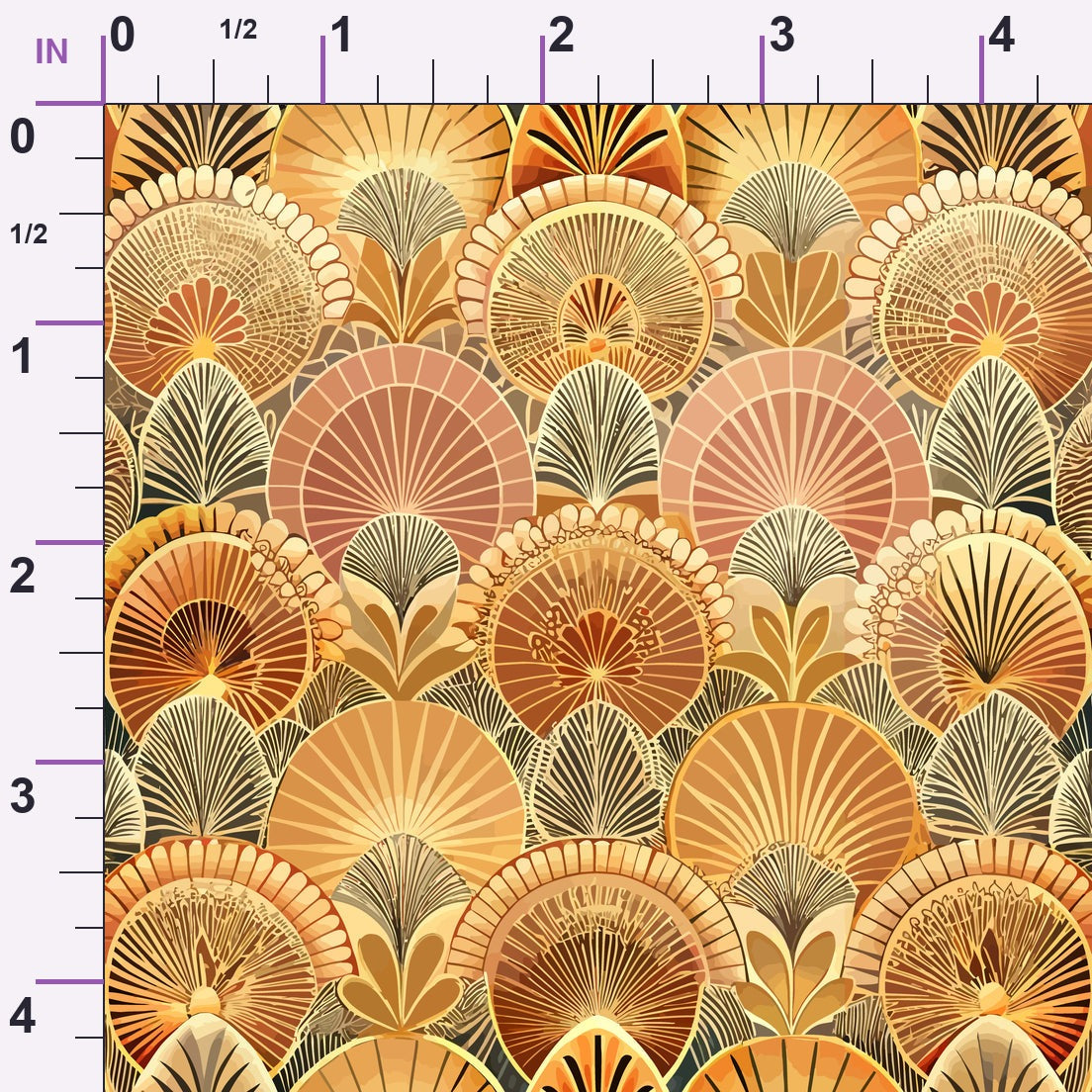 Gilded Jade Blooms Pattern 64 Minky Fabric
