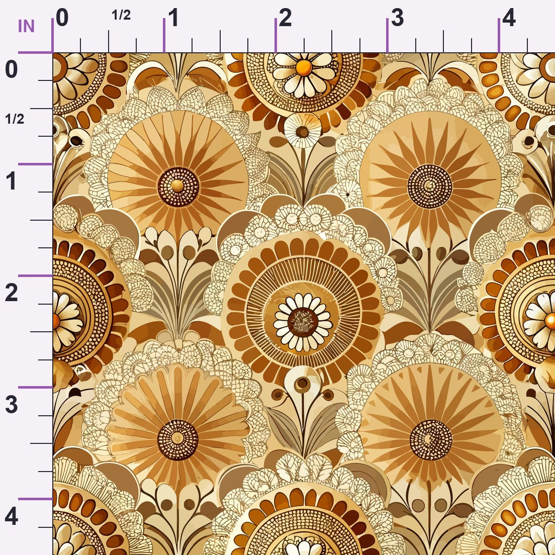 Gilded Jade Blooms Pattern 66 Minky Fabric
