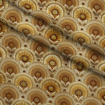 Gilded Jade Blooms Pattern 67 Minky Fabric