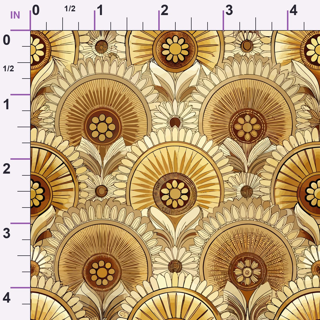 Gilded Jade Blooms Pattern 67 Minky Fabric