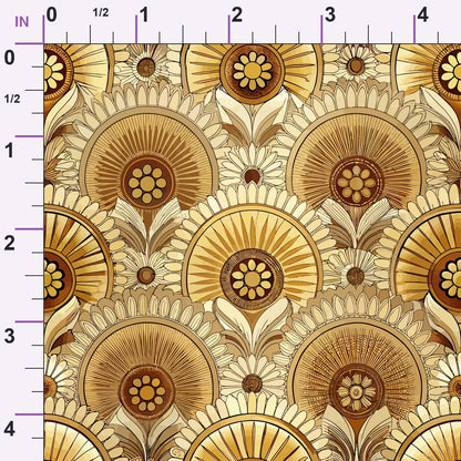 Gilded Jade Blooms Pattern 67 Minky Fabric