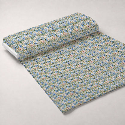 Gilded Jade Blooms Pattern 70 Minky Fabric