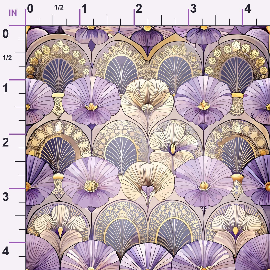 Gilded Jade Blooms Pattern 73 Minky Fabric