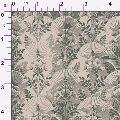 Gilded Jade Blooms Pattern 75 Minky Fabric