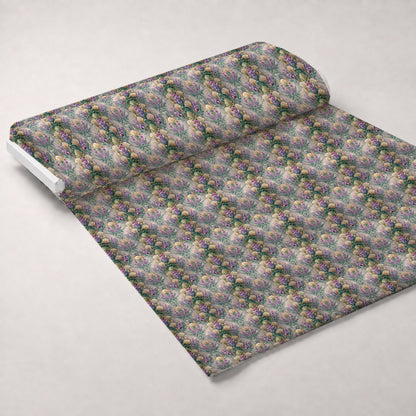 Gilded Jade Blooms Pattern 76 Minky Fabric
