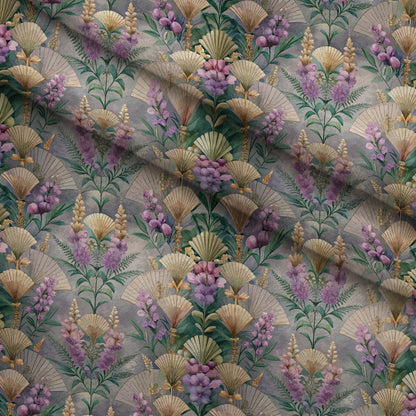 Gilded Jade Blooms Pattern 76 Minky Fabric