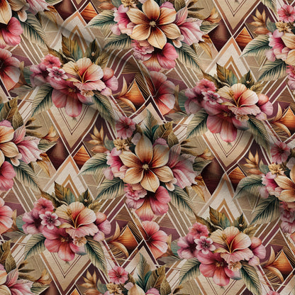 Gilded Jade Blooms Pattern 77 Minky Fabric