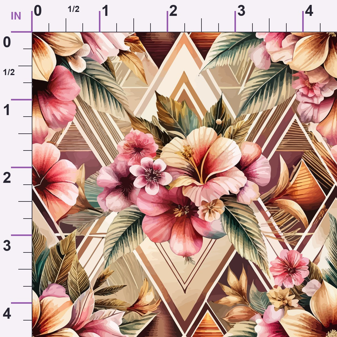 Gilded Jade Blooms Pattern 77 Minky Fabric
