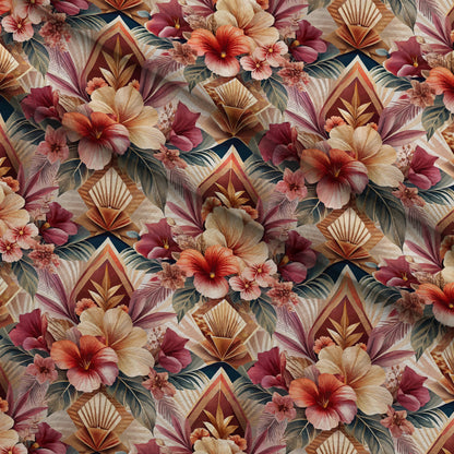 Gilded Jade Blooms Pattern 78 Minky Fabric