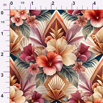 Gilded Jade Blooms Pattern 78 Minky Fabric