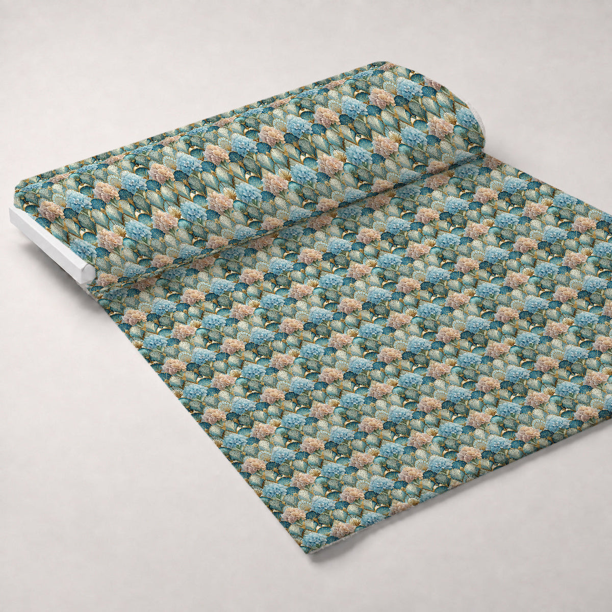 Gilded Jade Blooms Pattern 79 Minky Fabric