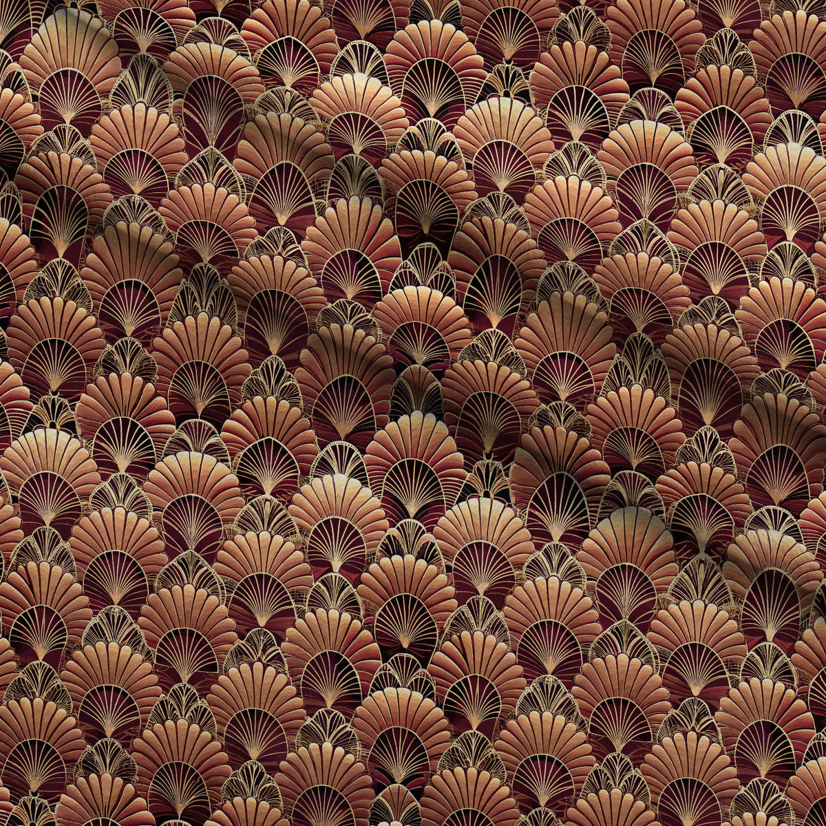 Gilded Jade Blooms Pattern 83 Minky Fabric