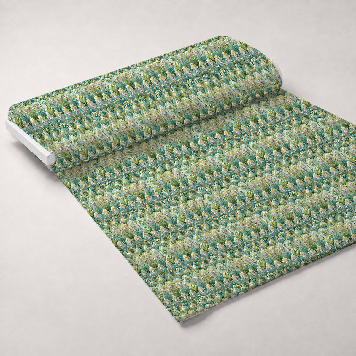 Gilded Jade Blooms Pattern 85 Minky Fabric