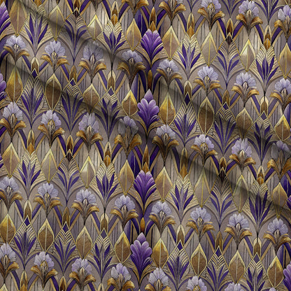 Gilded Jade Blooms Pattern 90 Minky Fabric