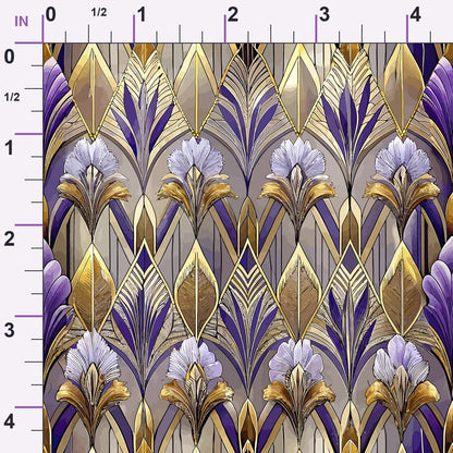 Gilded Jade Blooms Pattern 90 Minky Fabric
