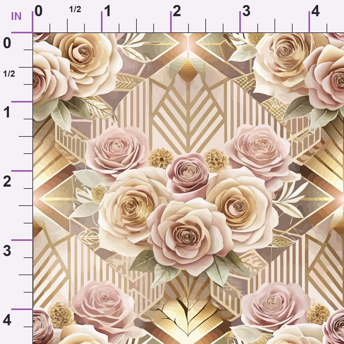 Gilded Jade Blooms Pattern 94 Minky Fabric