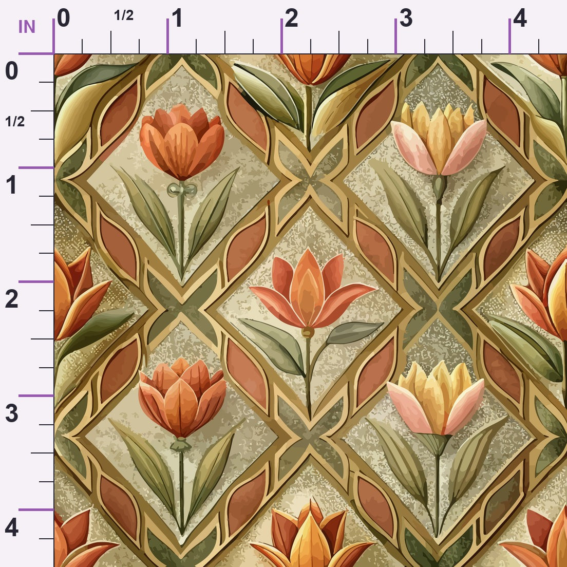 Gilded Jade Blooms Pattern 96 Minky Fabric