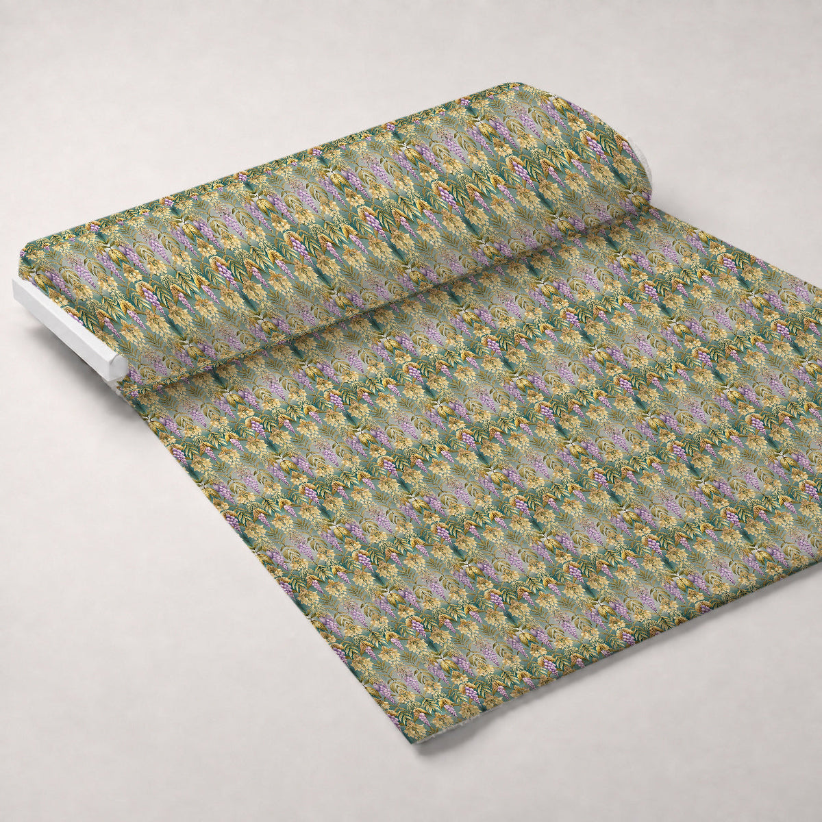 Gilded Jade Blooms Pattern 99 Minky Fabric