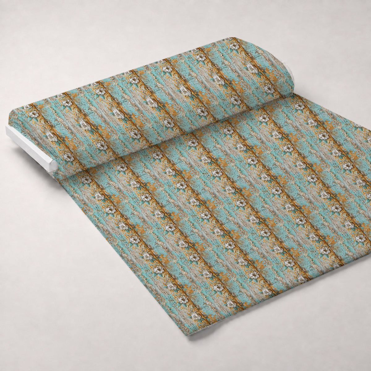 Gilded Lace Script Pattern 9 Minky Fabric
