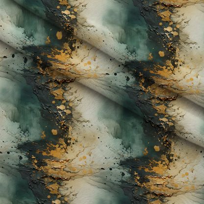 Gilded Lagoon Pattern 12 Minky Fabric