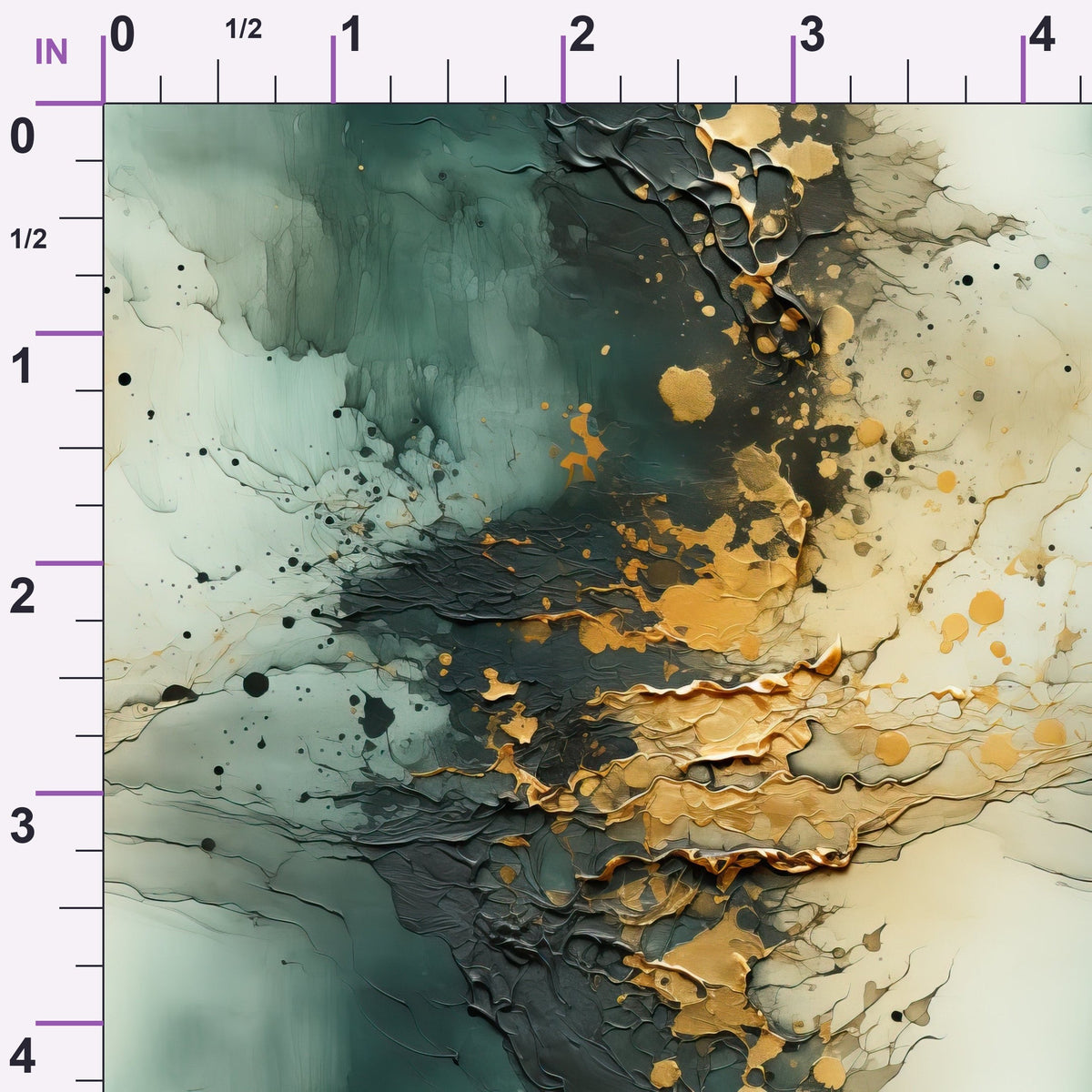 Gilded Lagoon Pattern 12 Minky Fabric