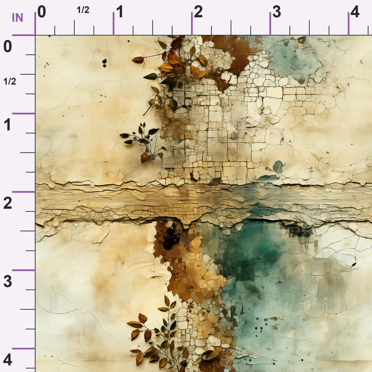 Gilded Lagoon Pattern 2 Minky Fabric
