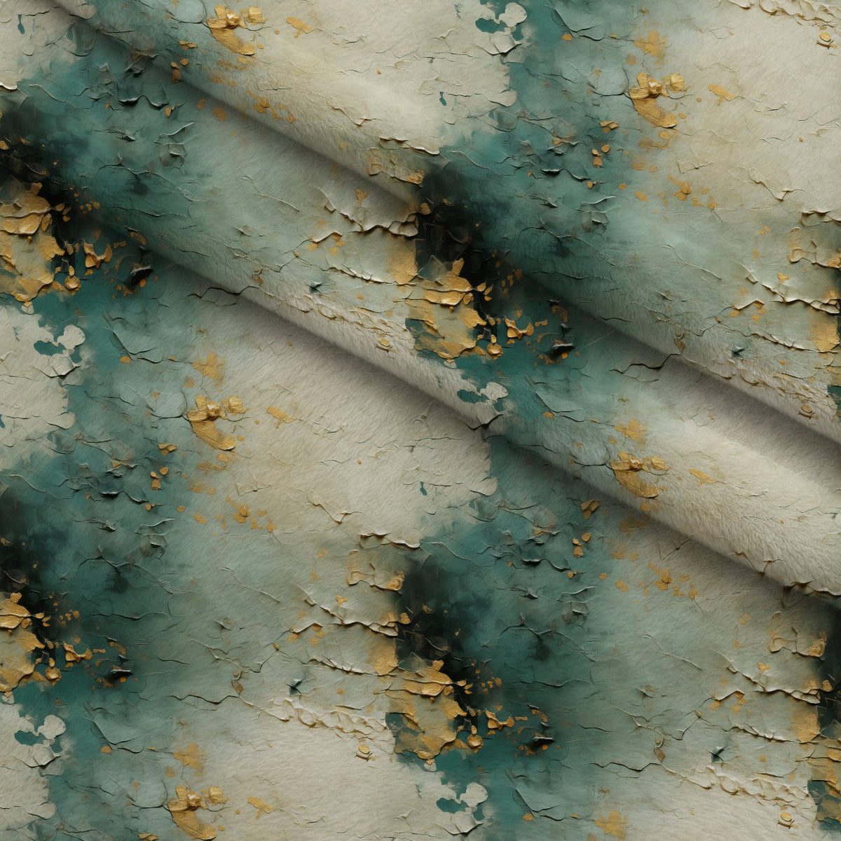 Gilded Lagoon Pattern 6 Minky Fabric